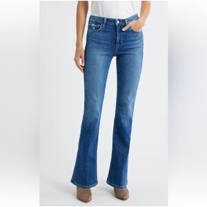 Paige High Rise Laurel Canyon Bootcut Flare Jeans Blue size 25
